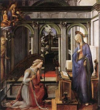 Annunciation Artwork by Fra Filippo Lippi