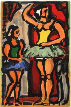 The Shooting Star Circus: Ballerinas Artwork by Georges Rouault