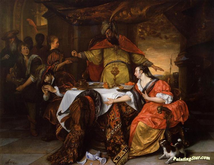 The Wrath of Ahasuerus Artwork by Jan Steen