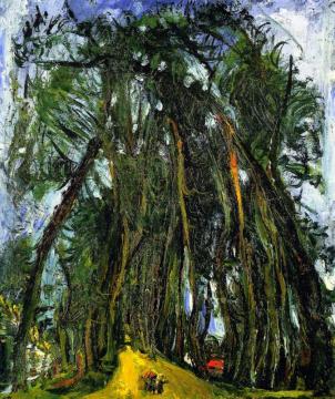 Avenue Of Trees At Chartres Artwork by Chaim Soutine