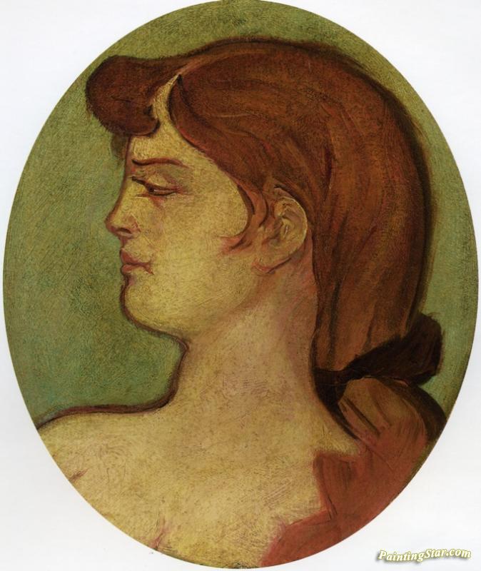 Portrait Of A Woman Of The House On The Rue D'amboise Artwork by Henri de Toulouse-Lautrec