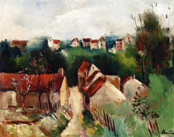Valmondois Landscape Artwork by Maurice De Vlaminck
