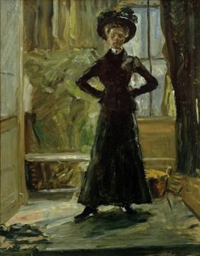 Portrait Of Daughter Artwork by Fritz von Uhde