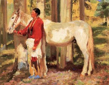 Taos Indian with His Horse Artwork by Bert Geer Phillips