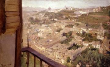 Paisaje del Albaicin Artwork by Jose Maria Lopez Mezquita