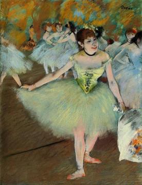 On Stage Artwork by Edgar Degas