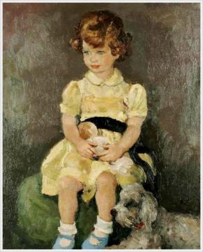 Portrait Of A Little Girl Artwork by Marcel Dyf