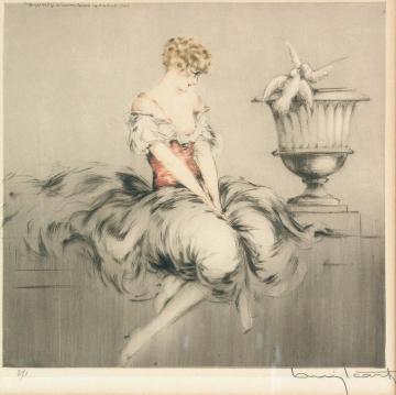 Lesson Of Love Artwork by Louis Icart