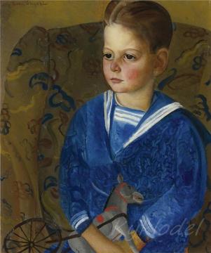 Boy In A Sailor's Suit Artwork by Boris Grigoriev