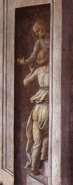 The Annunciation With Two Kneeling Donors (detail) Artwork by Fra Filippo Lippi