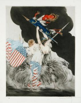 Courage My Legions Artwork by Louis Icart