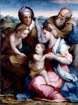 Holy Family Artwork by Giorgio Vasari