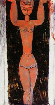 Caryatid Artwork by Amedeo Modigliani