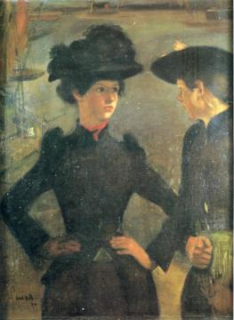 The Coaster Girls Artwork by William Rothenstein