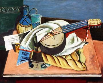 Still Life With Mandolin Artwork by Henri Hayden