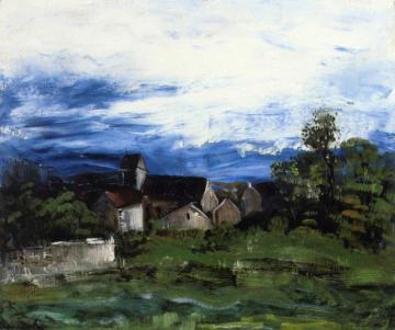 Village On The Plain Artwork by Maurice De Vlaminck