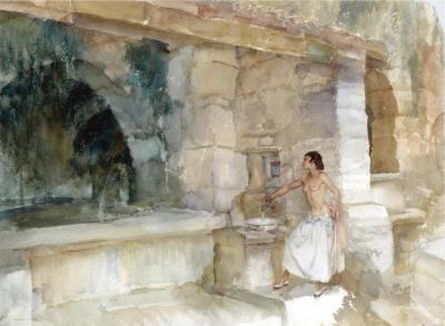 Antoinette's Grotto, Autichamp Artwork by Sir William Russell Flint