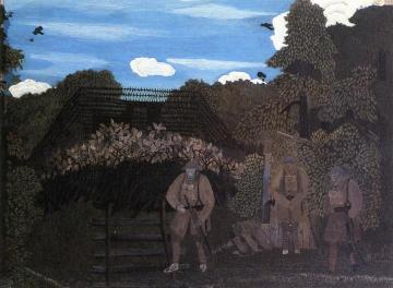 Gas Alarm Outpost: Argonne Artwork by Horace Pippin