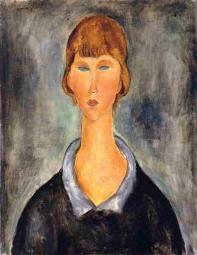 Portrait of a Young Woman Artwork by Amedeo Modigliani