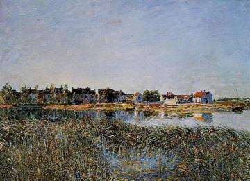 View of Saint-Mammes Artwork by Alfred Sisley