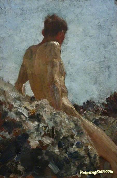 Nude Study Artwork by Henry Scott Tuke