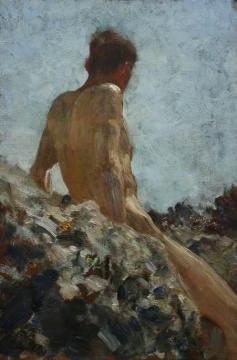 Nude Study Artwork by Henry Scott Tuke