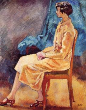 Seated Woman Artwork by Louis Valtat
