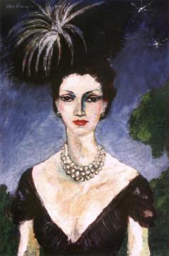 Monique With Hat Artwork by Kees Van Dongen