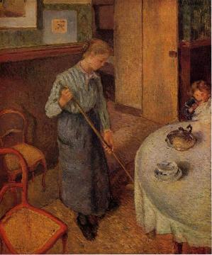 The Little Country Maid Artwork by Camille Pissarro