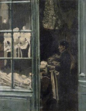 The Laundry Shop, Dieppe, France Artwork by Walter Richard Sickert
