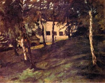 Wirtschaftsgebäude Auf Der Herreninsel Im Chiemsee Ii Artwork by Wilhelm Trübner