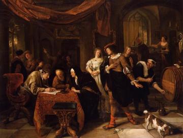The Wedding of Tobias and Sarah Artwork by Jan Steen