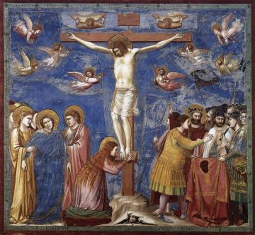 Scenes From The Life Of Christ: 19. Crucifixion (cappella Scrovegni (arena Chapel), Padua) Artwork by Giotto di Bondone