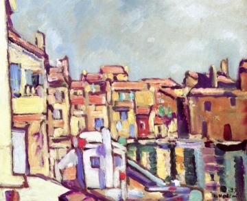 Les Martigues Artwork by Louis Valtat