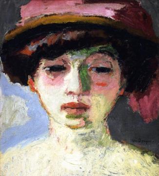 The Pink Hat Artwork by Kees Van Dongen