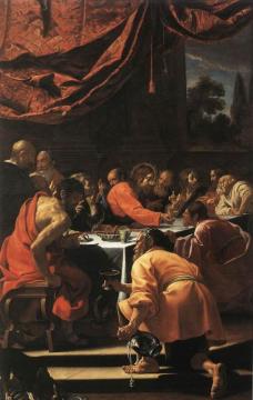 The Last Supper Artwork by Simon Vouet