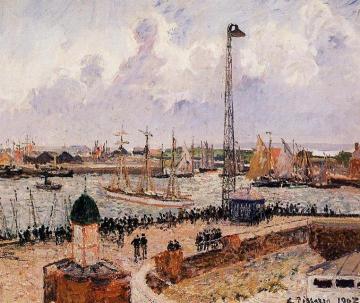 The Inner Harbor, Le Havre Artwork by Camille Pissarro