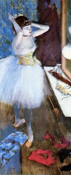 Dancer in Her Dressing Room Artwork by Edgar Degas