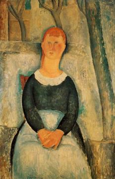 The Pretty Vegetable Vendor Artwork by Amedeo Modigliani