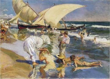 Valencia Beach In The Morning Light Artwork by Joaquin Sorolla y Bastida