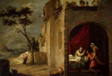 Isaac Blessing Jacob Artwork by Bartolomé Esteban Murillo