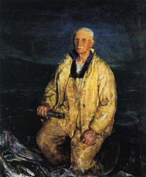 The Boat Steerer Artwork by Charles W. Hawthorne