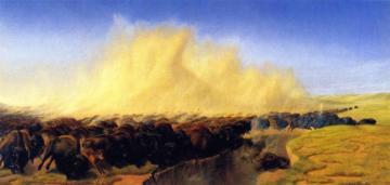 The Stampede Artwork by William Jacob Hays