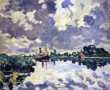 Canal At Ouistreham Artwork by Louis Valtat
