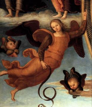 Assumption Of The Virgin (detail) Artwork by Pietro Perugino