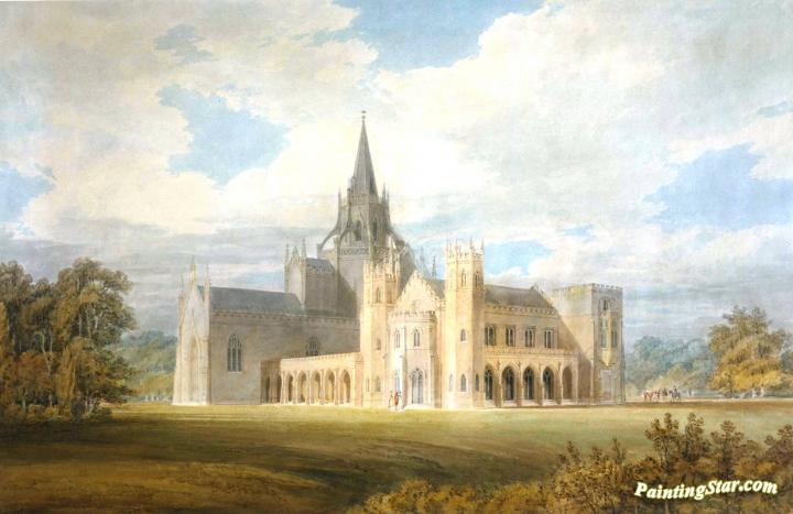 Perspective View of Fonthill Abbey from the South-West Artwork by Joseph Mallord William Turner