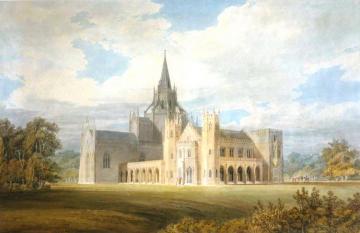 Perspective View of Fonthill Abbey from the South-West Artwork by Joseph Mallord William Turner