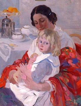 Mother And Child Artwork by Ivan Goryushkin-Sorokopudov