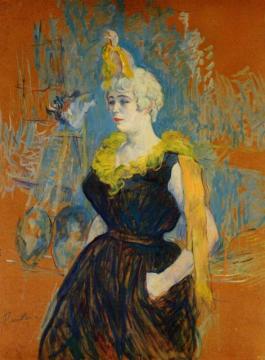 The Clown Cha-u-kao Artwork by Henri de Toulouse-Lautrec