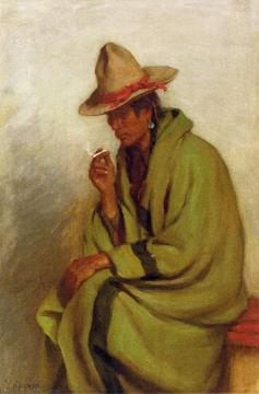 A Bad Man Strikes His Enemy Pretty, Crow Indian, Montana Artwork by Joseph Henry Sharp